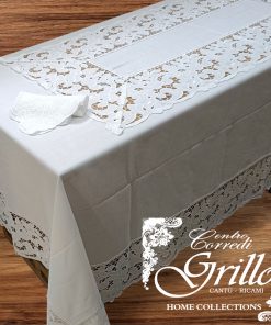 Corte d'intaglio Servizio Tavola misto lino  6 o 12 posti