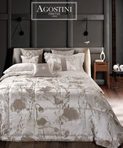 Natura d'inverno di Agostini Firenze trapunta con cuscini arredo nuova collezione